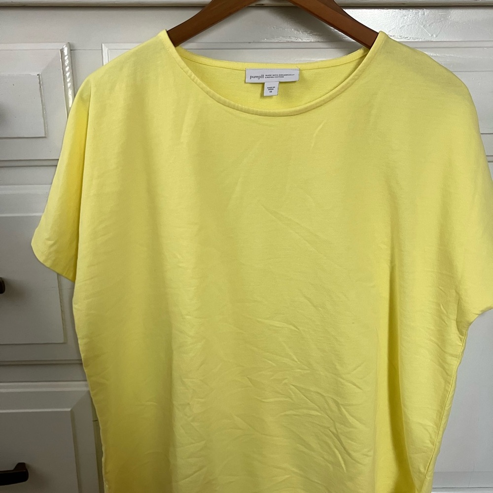 Pure Jill Yellow Cotton Top